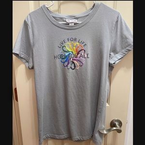 MD Anderson LiveforLife Cancer Ribbon Tee - women’s size XL